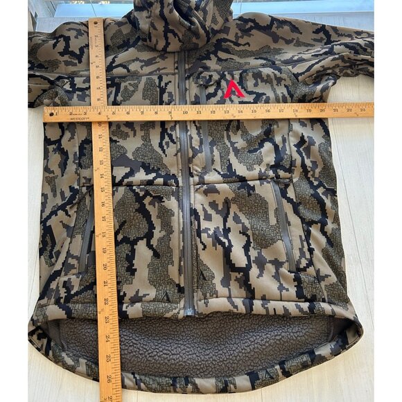 Braken Mens Camo Hooded Jacket W/ Fleece Lining Full Zip Medium Designed By Hunt - Picture 7 of 9